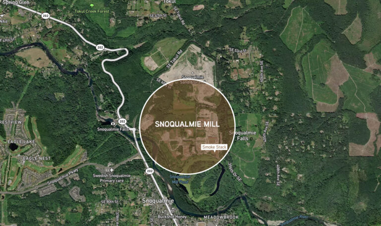 Snoqualmie Mill area site map